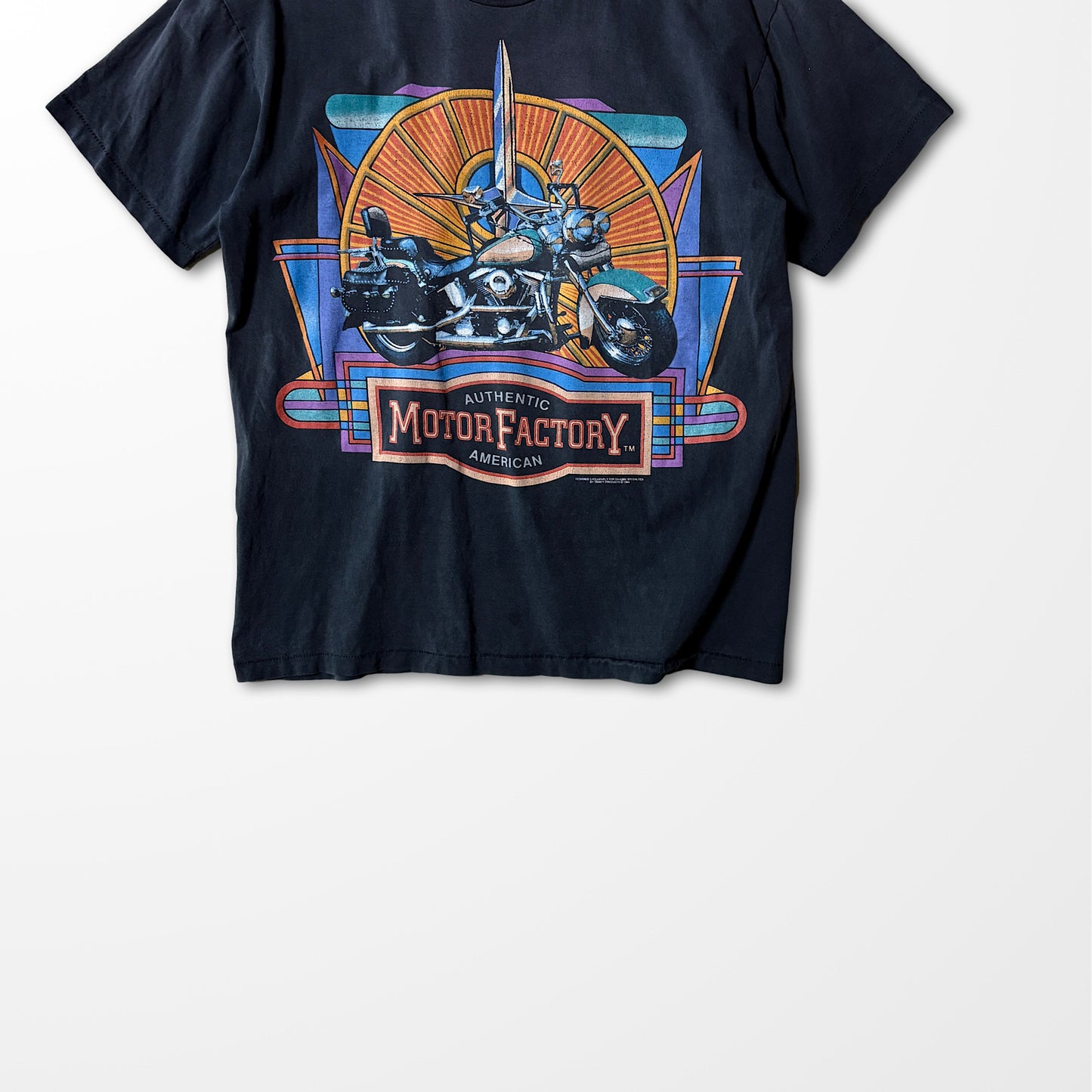 Motor Factory T-shirt / American motorcycle graphic /  single stitch