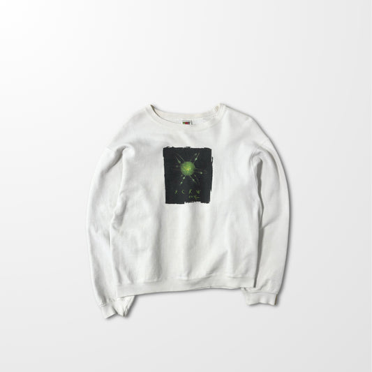 Fruit of the Loom “KCRW 89.9FM” Art Print Sweatshirt – White M