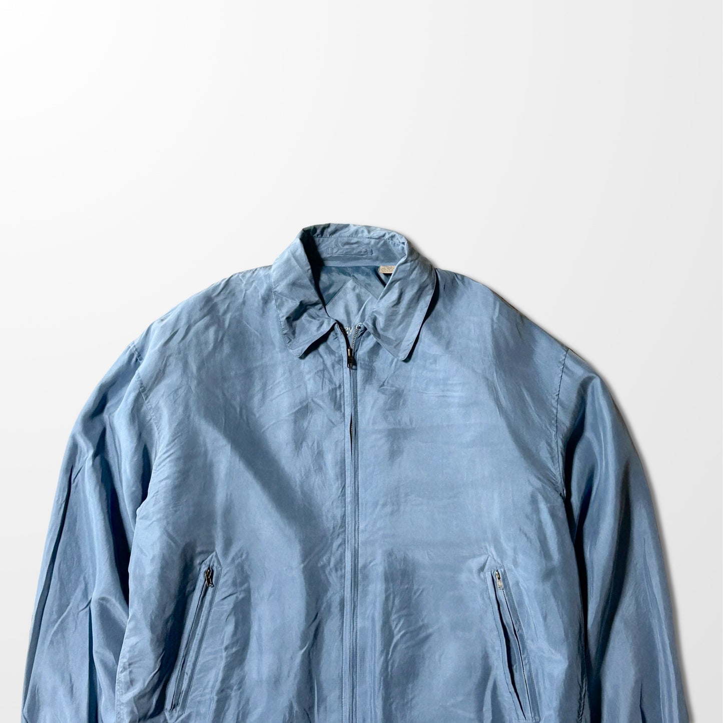 Silk  Jacket – Light Blue – L