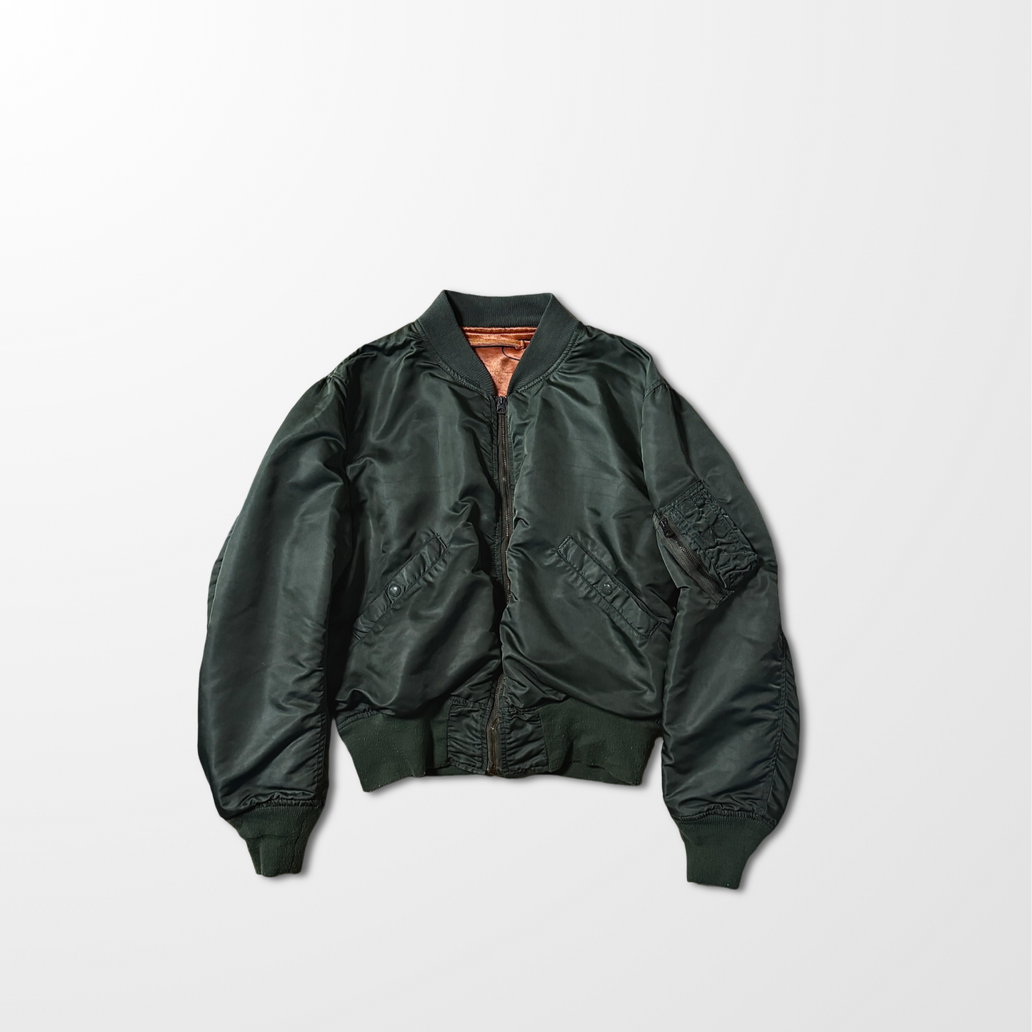 60s MA-1 Flight Jacket MIL-J-7448H – Satellite Outerwear Corp – Large – Sage Green