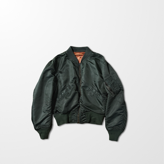 60s MA-1 Flight Jacket MIL-J-7448H – Satellite Outerwear Corp – Large – Sage Green