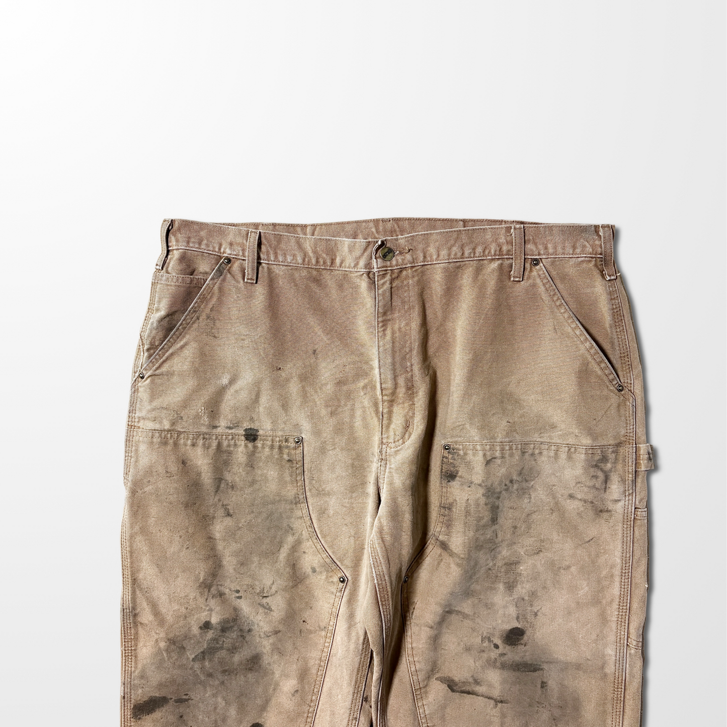 Carhartt Cotton Duck Double Knee Work Pants – 42×30 Brown