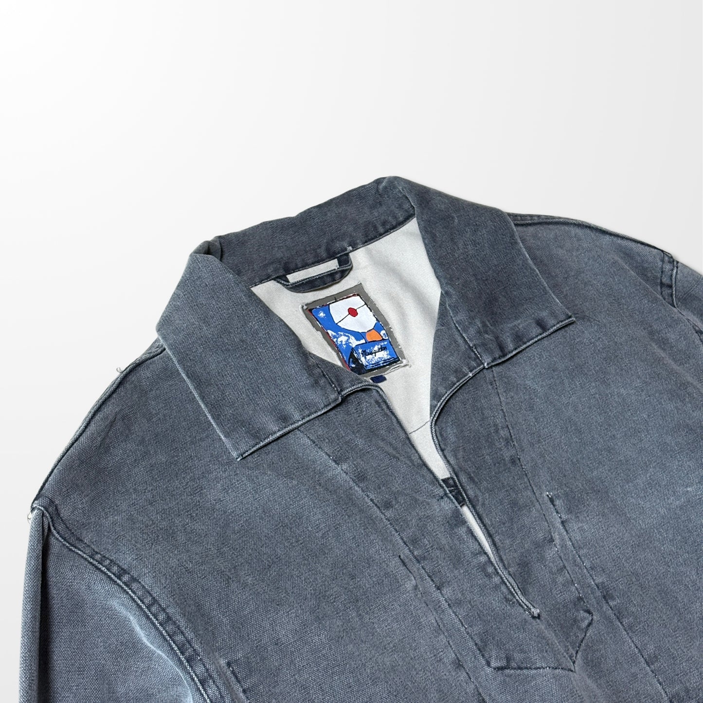 Mouqueton Cotton Denim Fisherman Smock – L