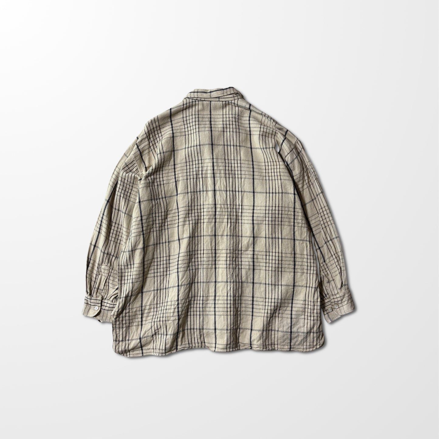 Coach USA Cotton Check Work Shirt in Beige – XL