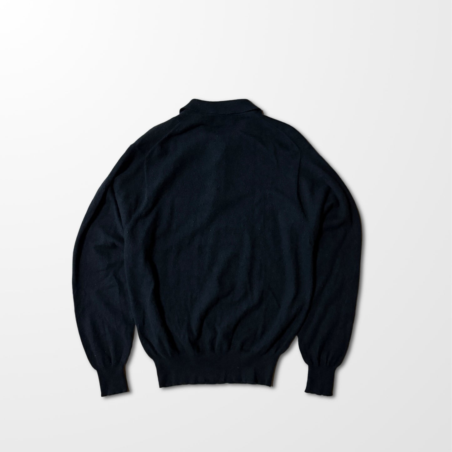 2 Ply Cashmere Knit Polo Sweater Black – L-Lord & Taylor