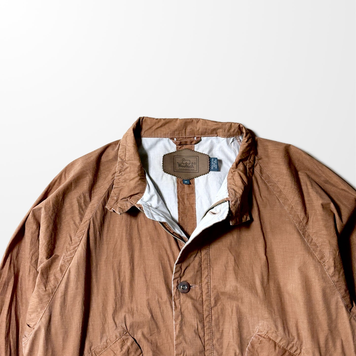 Brown 100% Cotton　Short Jacket Woolrich – M