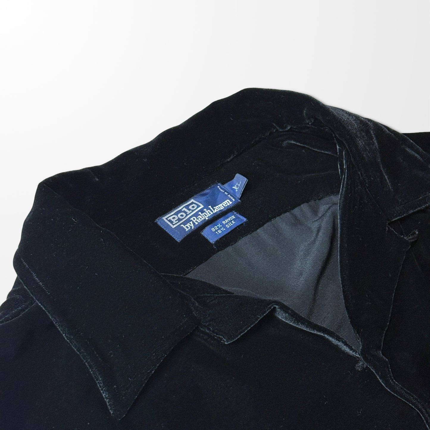 Ralph Lauren Rayon Silk Velvet Shirt - XL