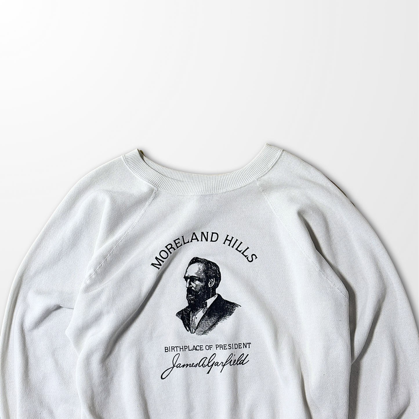 Ultra Sweats White Graphic Sweatshirt – L – Made in USA