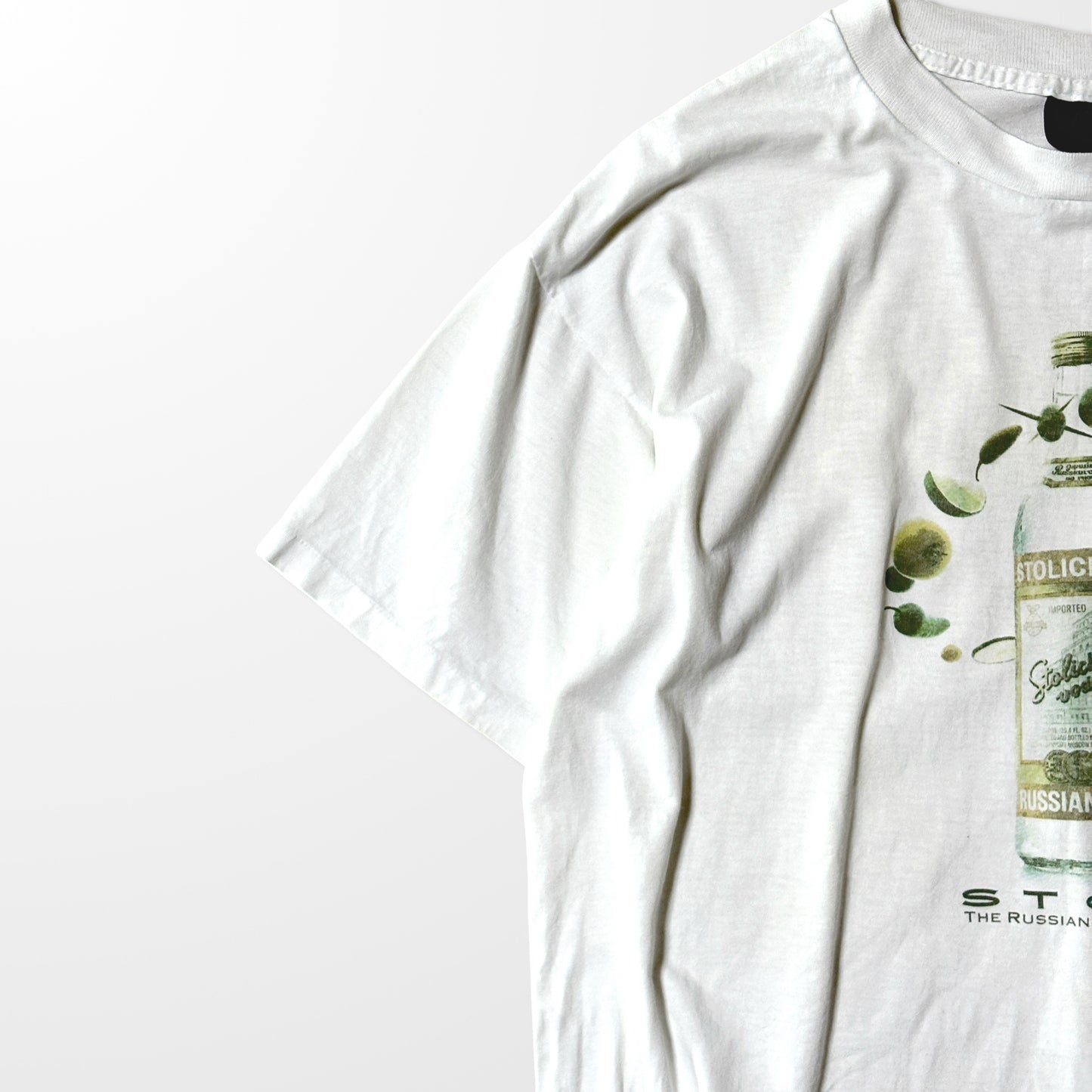 Stolichnaya Vodka Graphic Tee - Olive Print