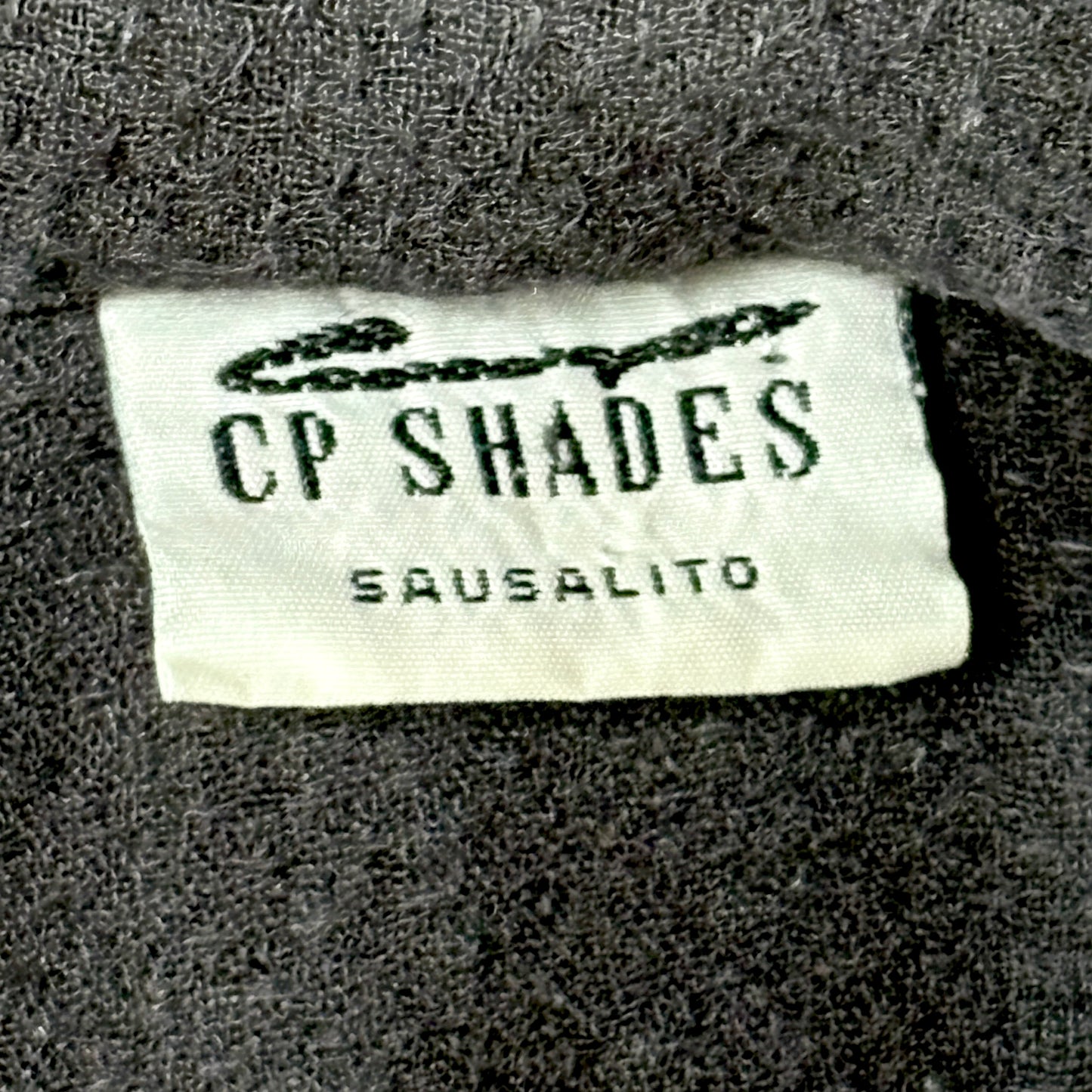 Textured Rayon Shirt Jacket  Black – L CP SHADES