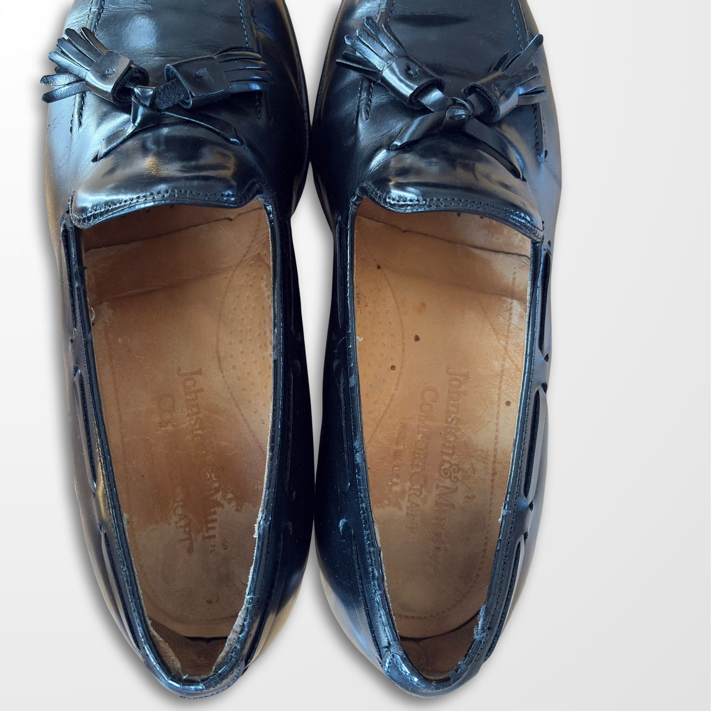 Classic Black Tassel Loafers – 27cm Refined Leather Slip-ons