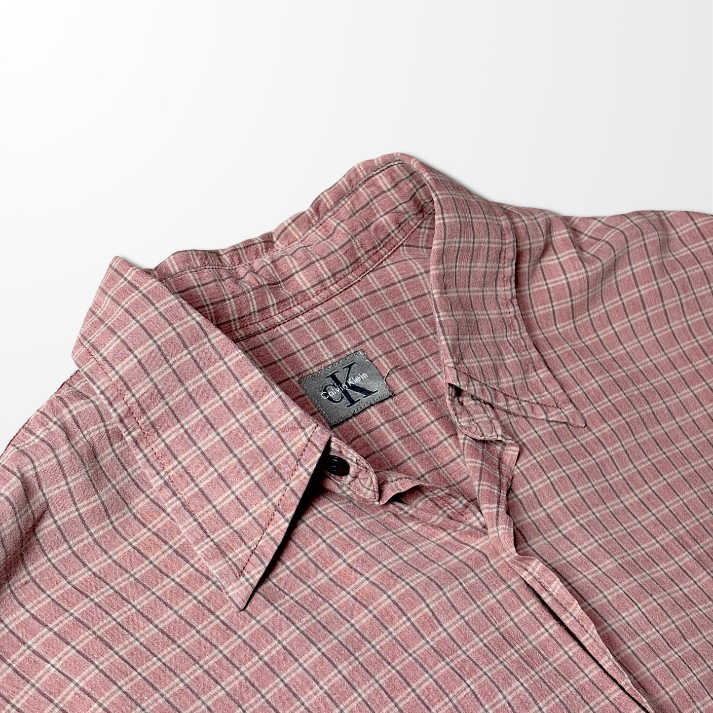 Red Plaid Calvin Klein Shirt – Relaxed Fit