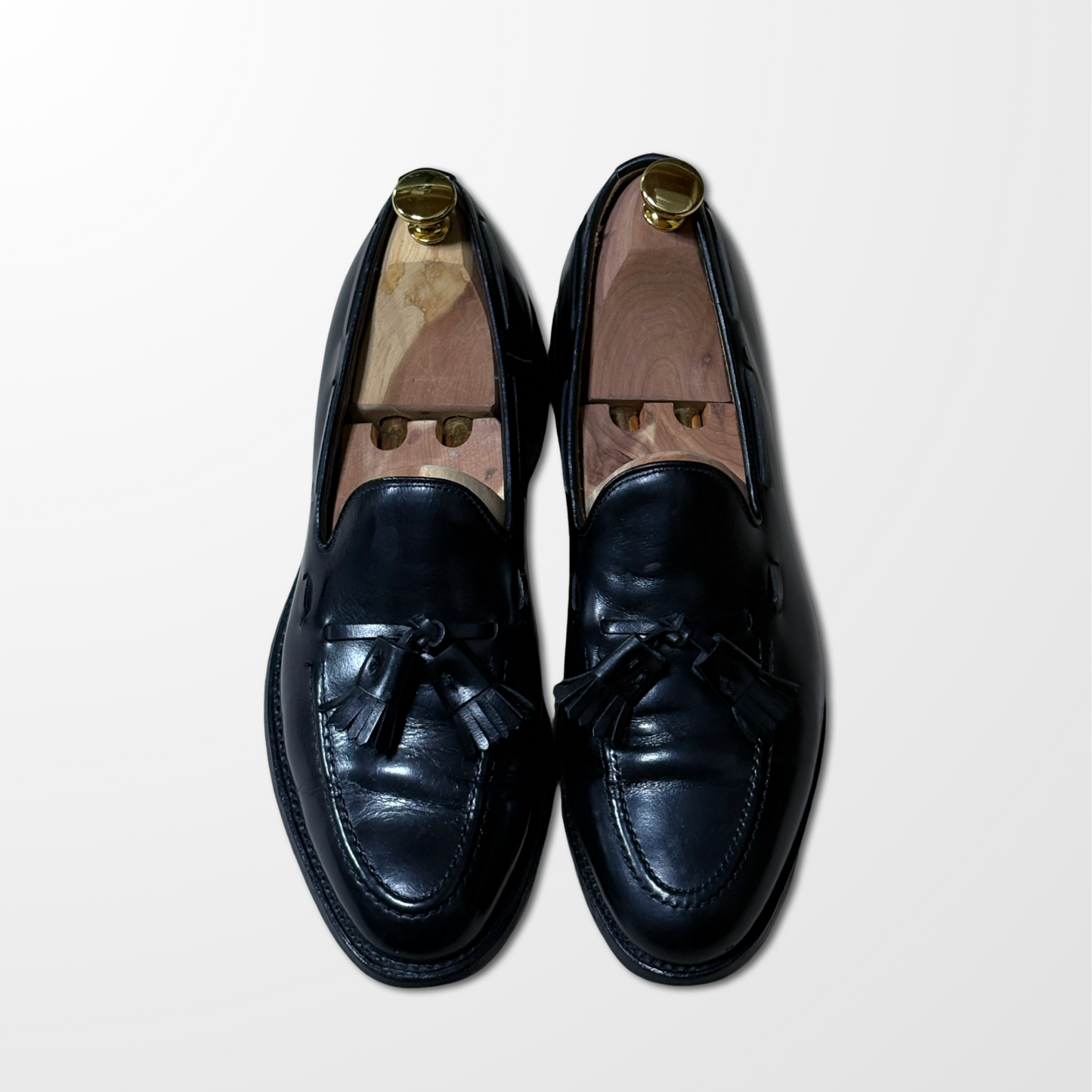 Allen Edmonds Black Leather Tassel Loafers – US 8B 1/2