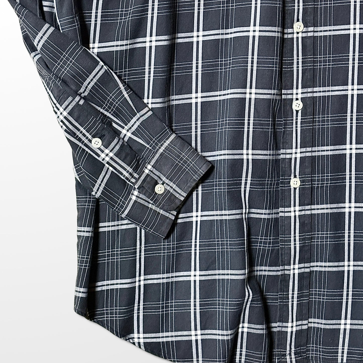Ralph Lauren Golf Cotton Black Check Shirt – L