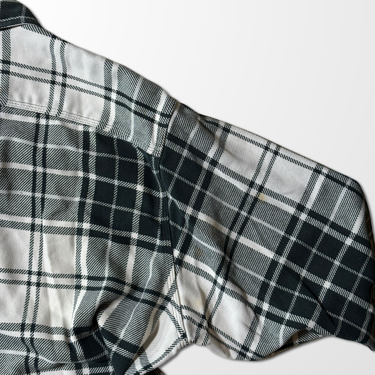 Polo by Ralph Lauren Cotton Flannel Check Shirt – Black & White / XL