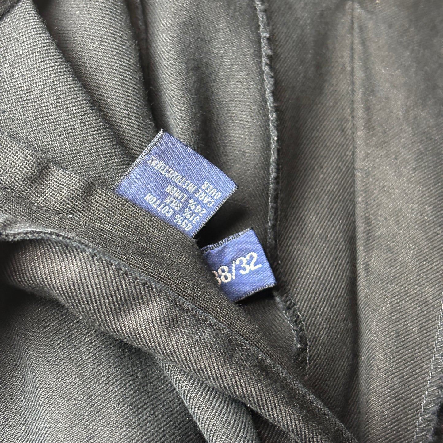 Silk Blend Elegance – Ralph Lauren Black Slacks W38 L32