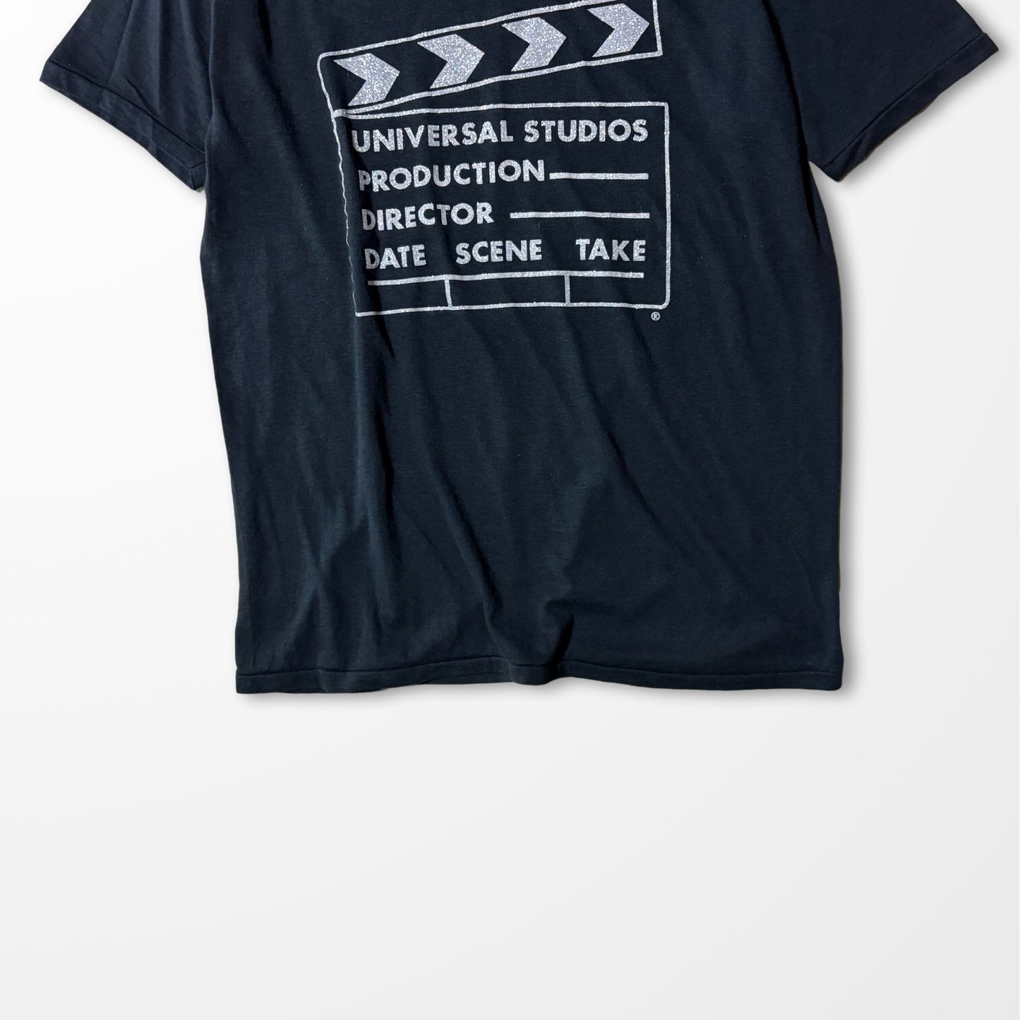 Fade Universal Studios Movie Slate Tee – Black Print