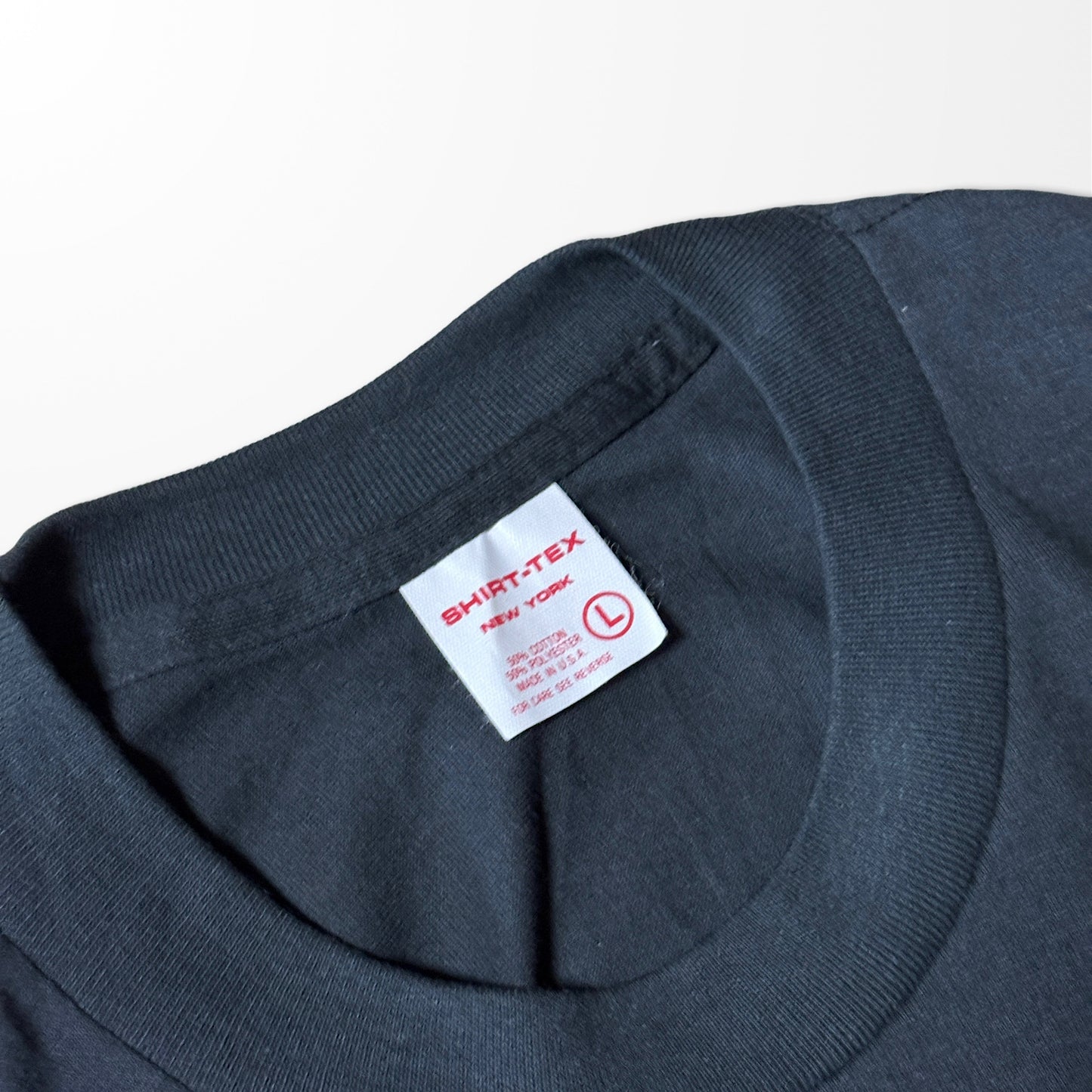 metallic graphic T-shirt "JARED’S TV NETWORK"Made in USA