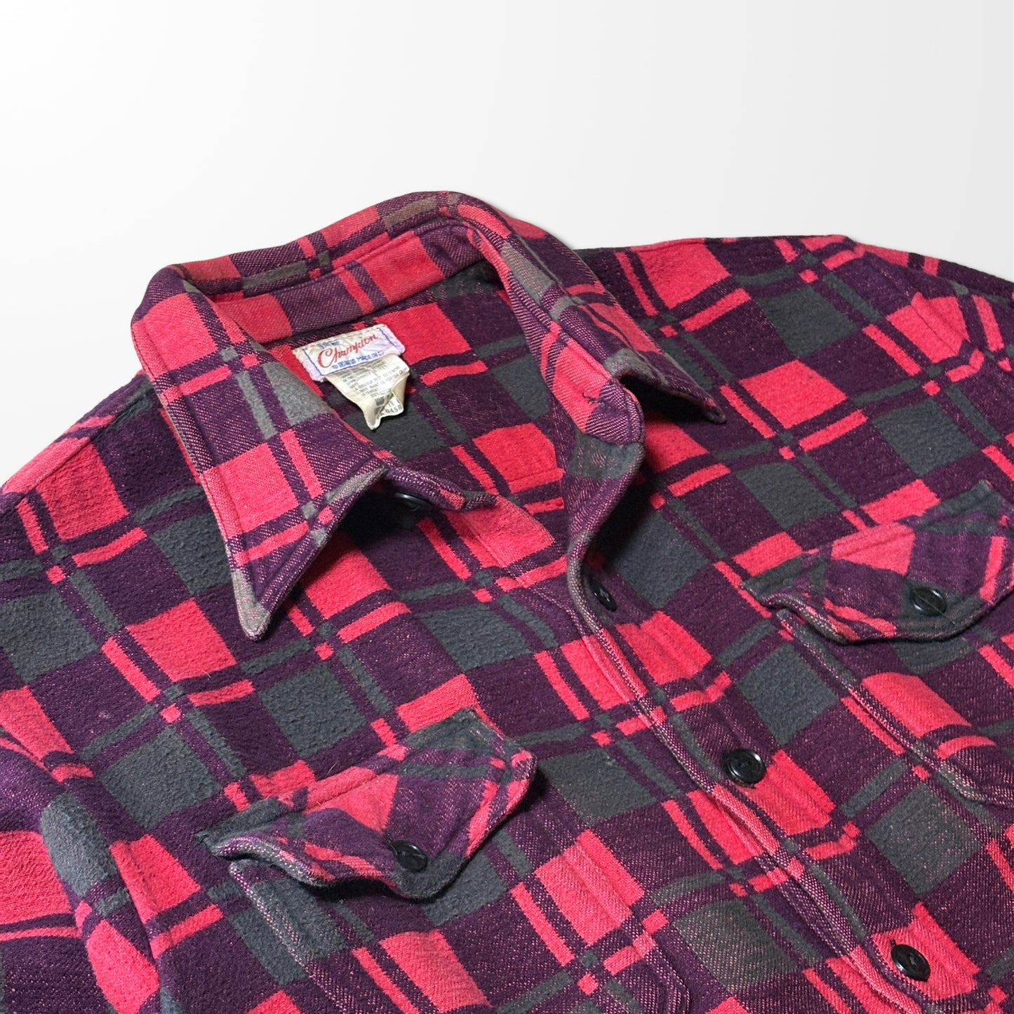 Cotton Flannel Red Black Check Shirt