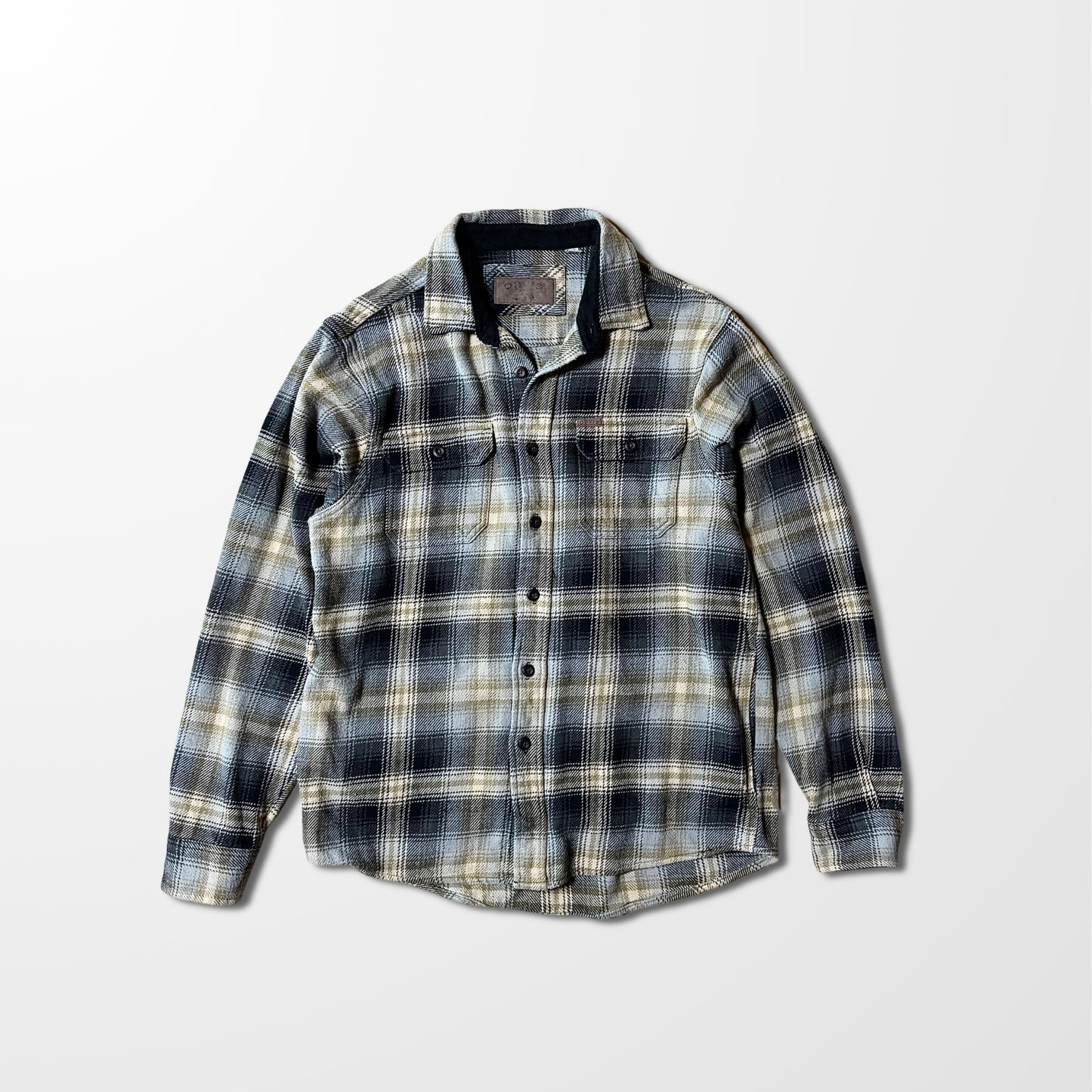 Flannel   Check Shirt – M-Black Beige