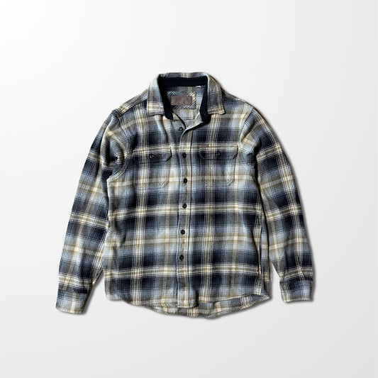 Flannel   Check Shirt – M-Black Beige