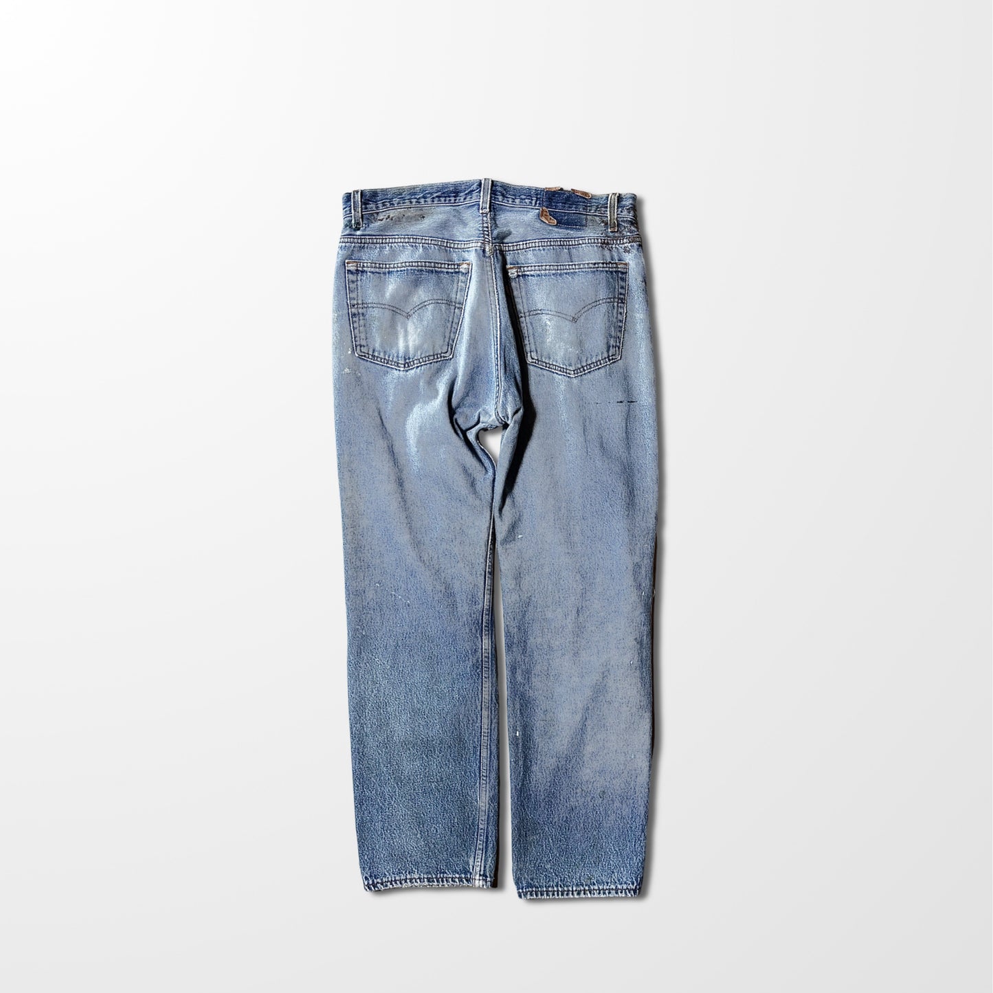 Levi’s 501 Vintage Distressed Jeans – Paint Stains & Heavy Fade – Made In USA  W38