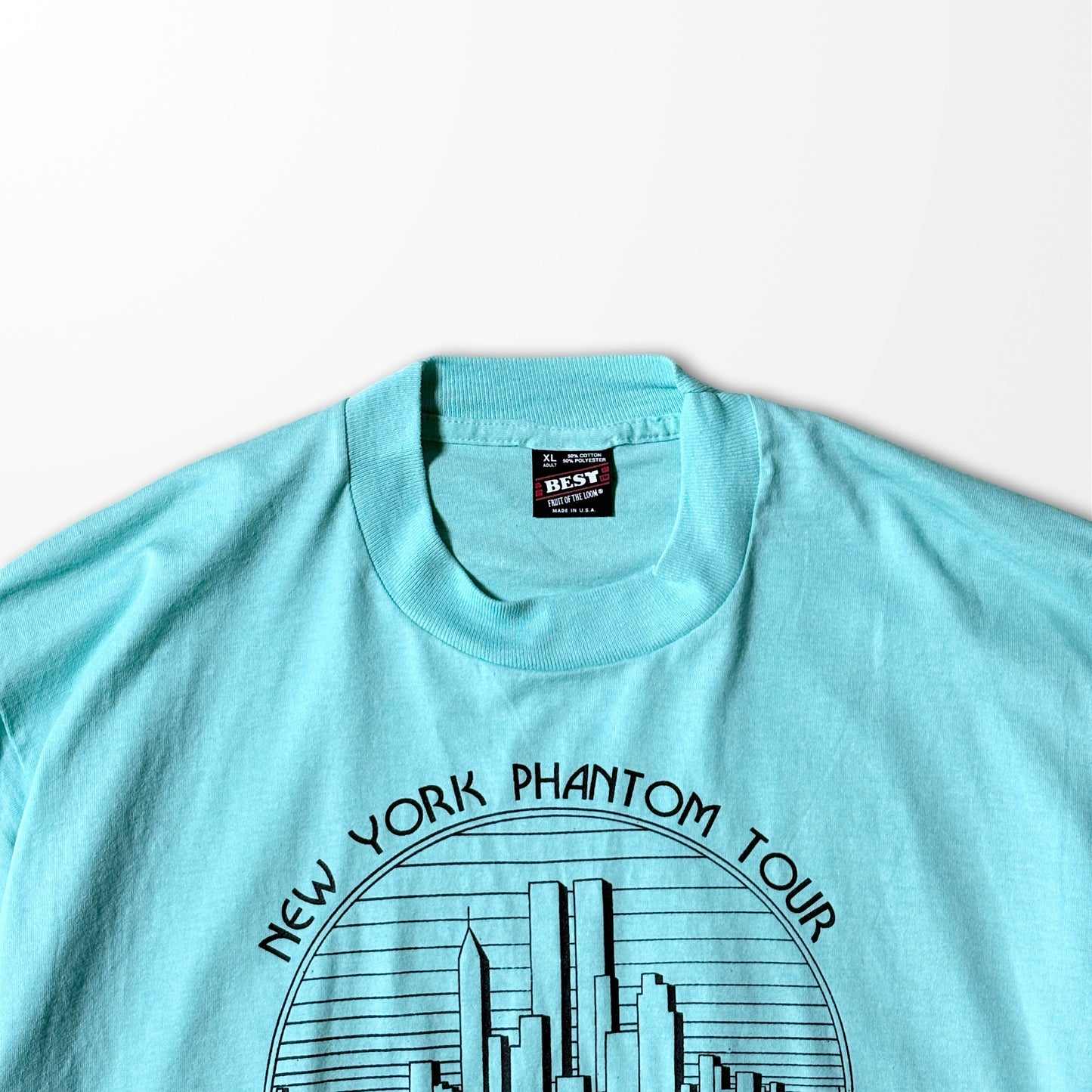 New York Phantom Tour T-shirt / 1994 Broadway × WTC graphic / Made in USA