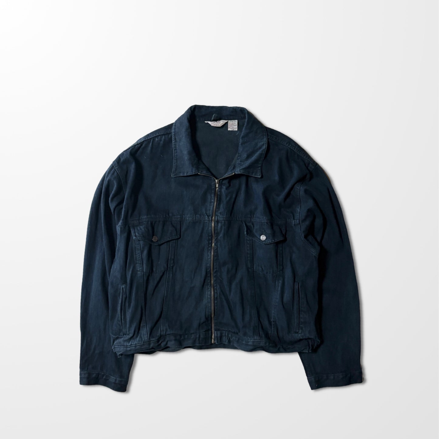 Trucker  Zip  Jacket Black – 4X