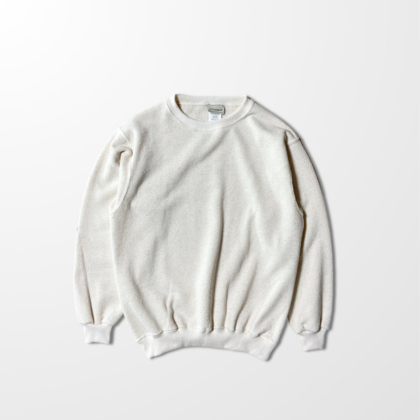 hempspun Hemp Cotton Crewneck Sweatshirt - S / Natural