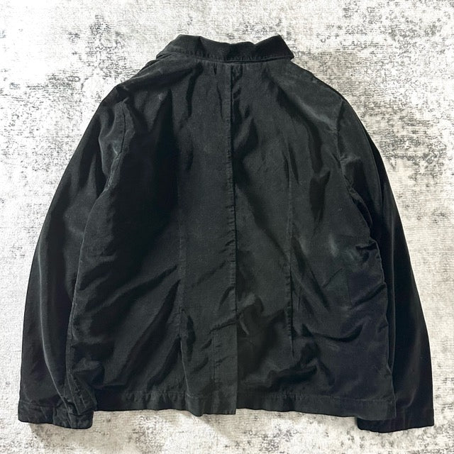 CP SHADES Velvet Jacket Black Relaxed Fit – M