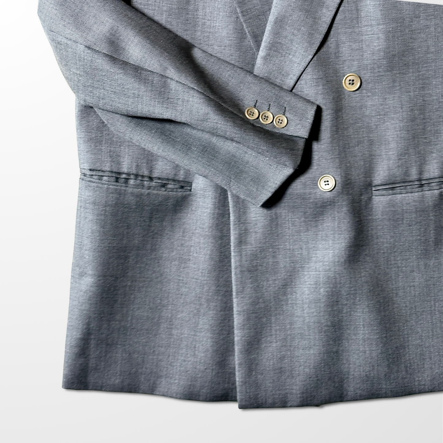 Made in Italy　-　Double-Breasted Jacket – Charcoal Gray 　‐　Wool