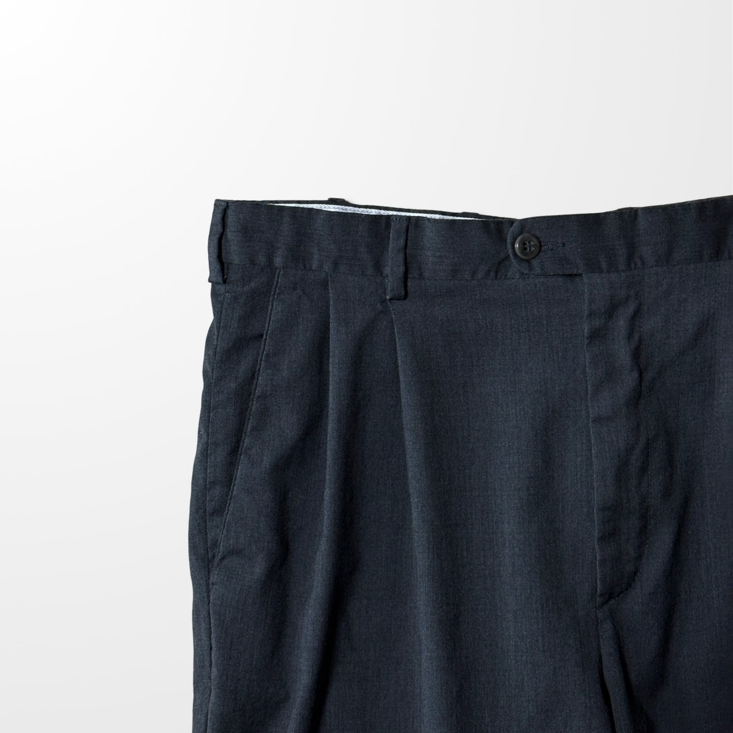 Zanella Wool Pleated Dress Pants –  Charcoal– Size 33