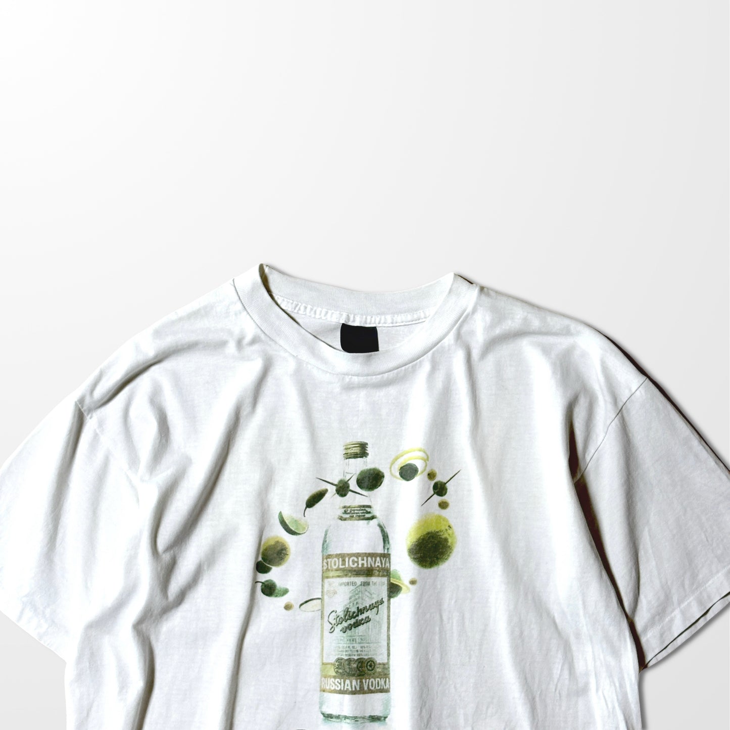 Stolichnaya Vodka Graphic Tee - Olive Print
