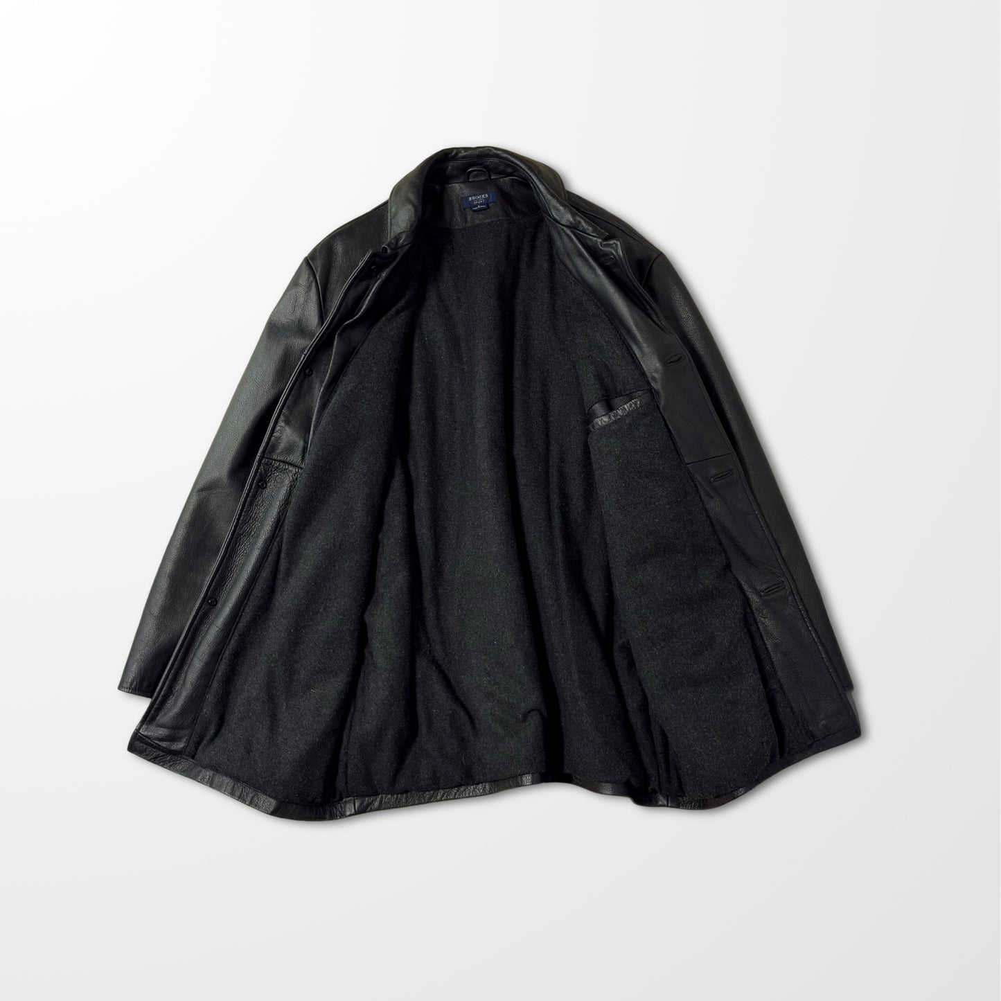 Brooks Sport Genuine Leather Car Coat – Black L