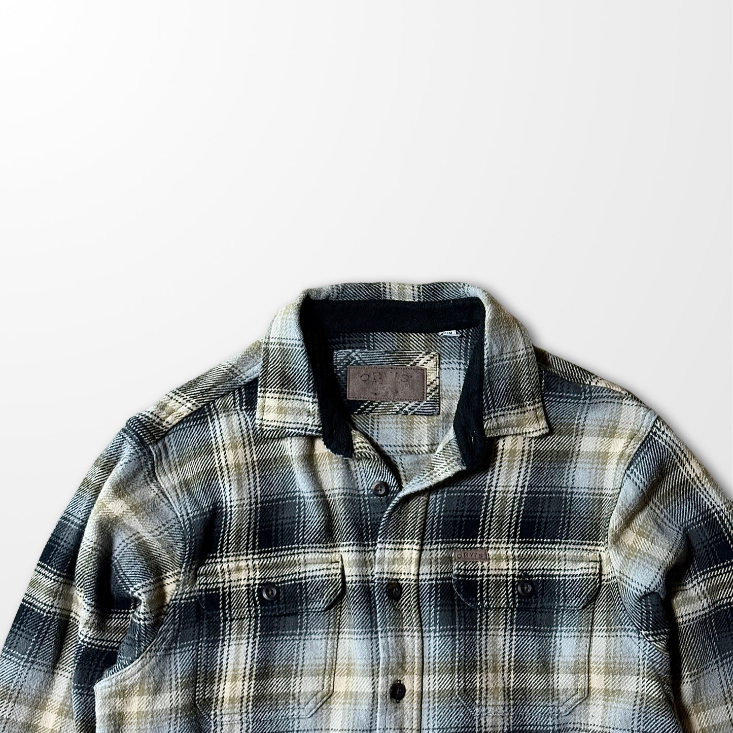 Flannel   Check Shirt – M-Black Beige