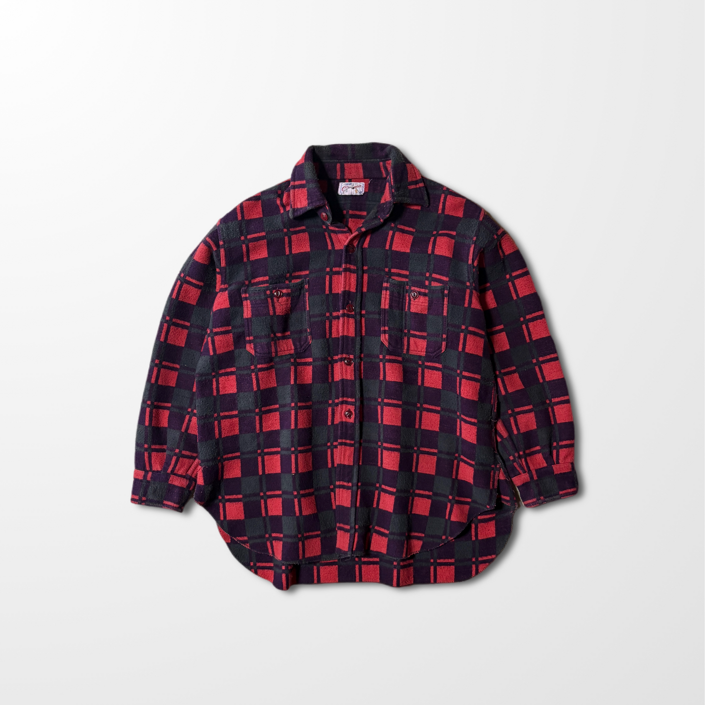 Cotton Flannel Red Black Check Shirt – XL
