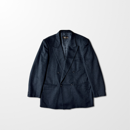 100% Cashmere Double-Breasted Jacket – LL / Gray