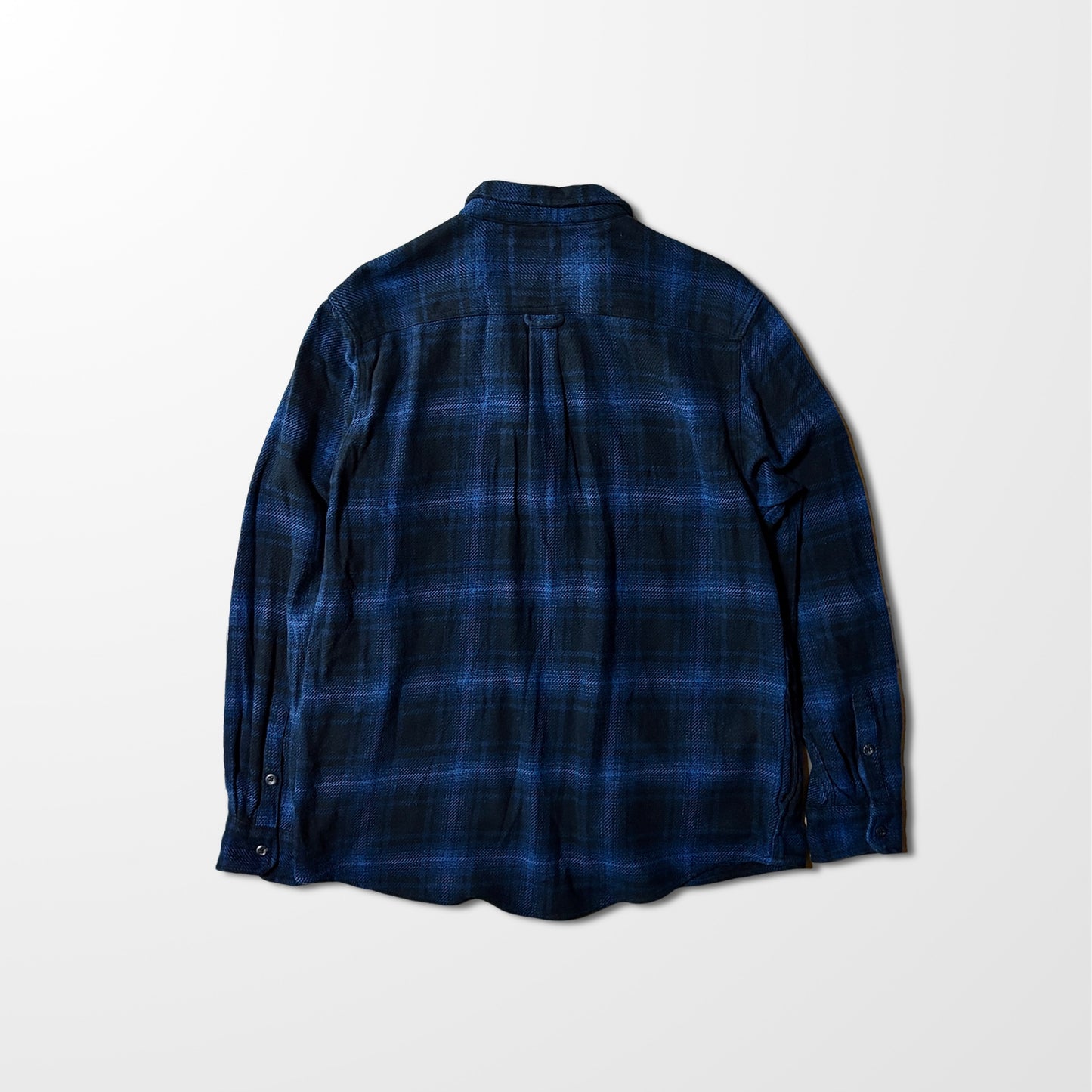Blue Check Flannel Shirt – XL