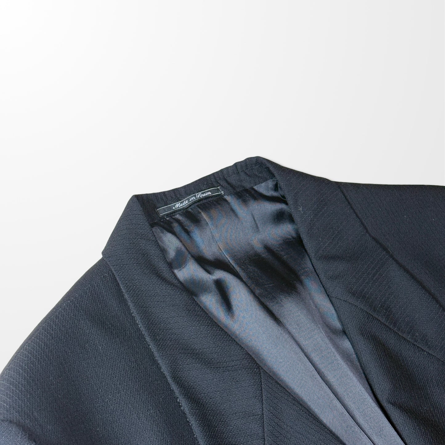 Versace Istante Wool Double-Breasted Black Jacket – Made in Spain