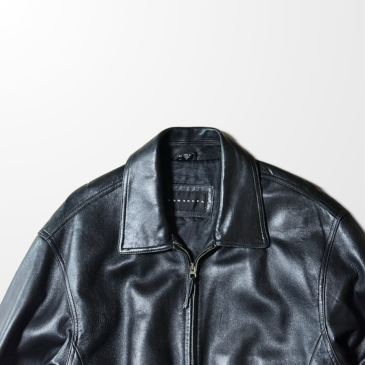 BARACUTA Lambskin Leather Jacket – Black, M