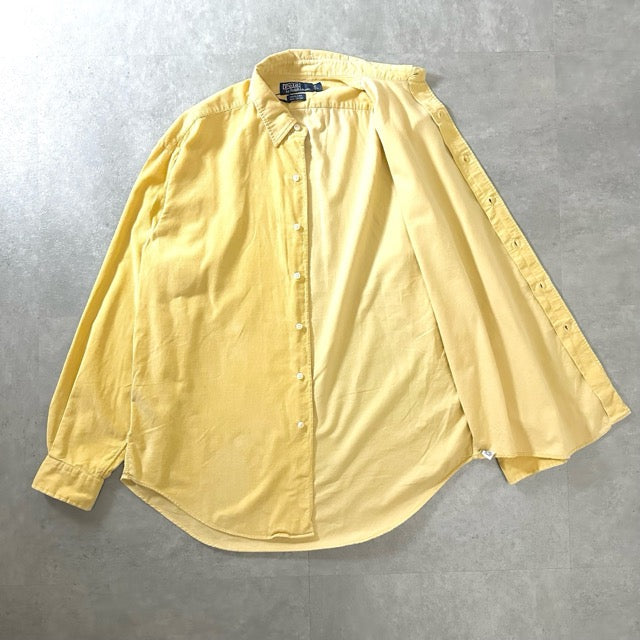 Ralph Lauren Cotton Button Down Shirt Yellow – XL