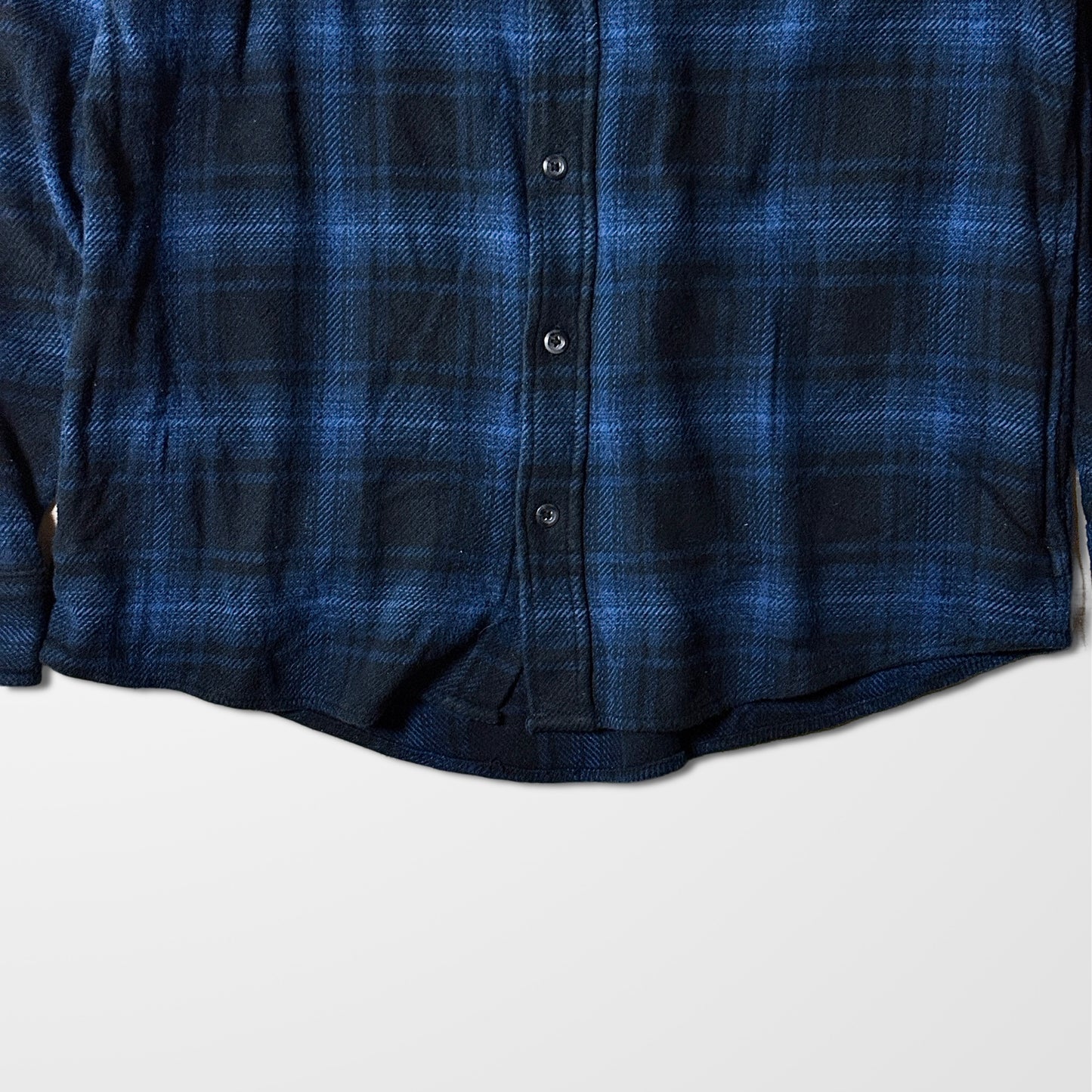 Blue Check Flannel Shirt – XL