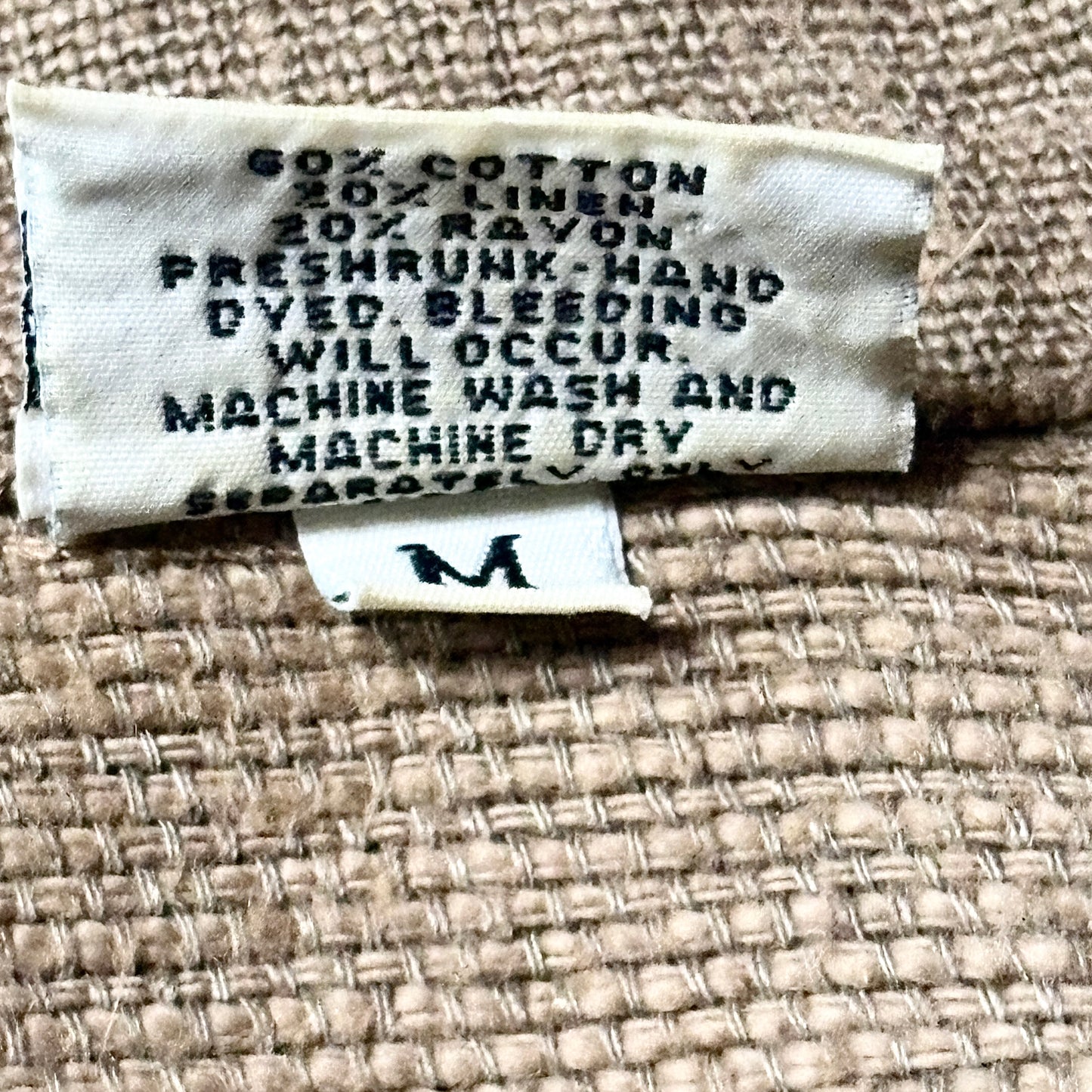 Cotton Linen Rayon Work Jacket – M – Brown-CP Shades