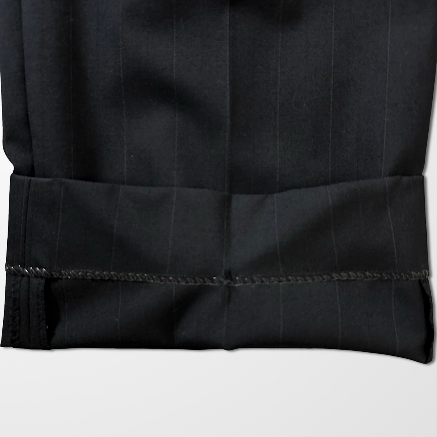 Christian Dior Black Pleated Wool Trousers – W38