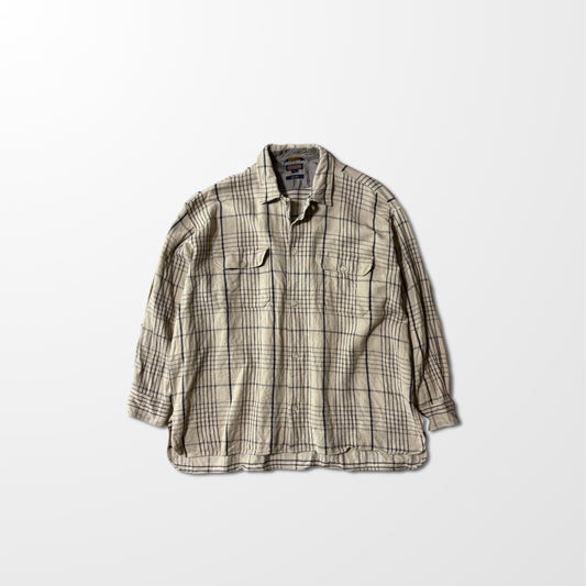Coach USA Cotton Check Work Shirt in Beige – XL