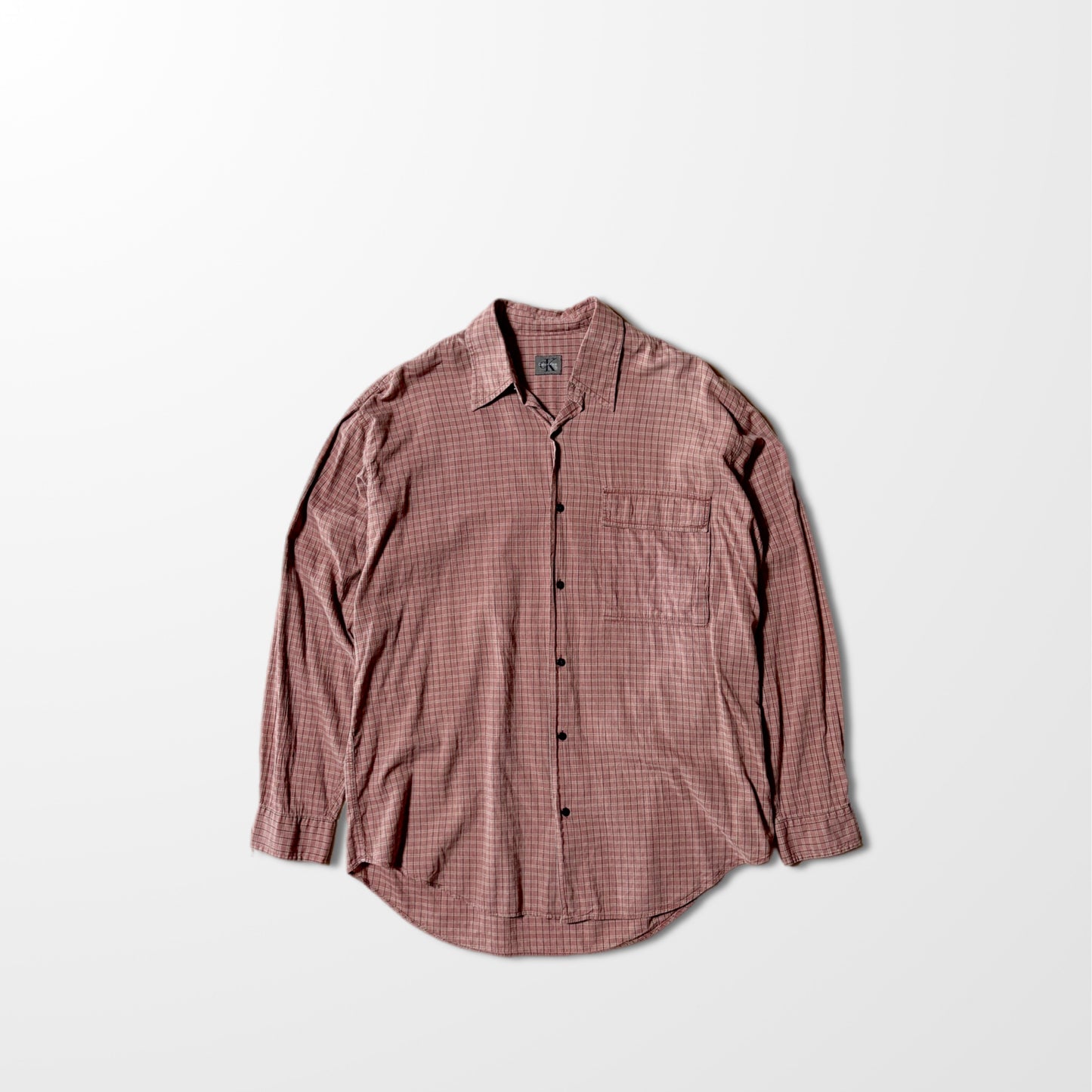 Red Plaid Calvin Klein Shirt – Relaxed Fit