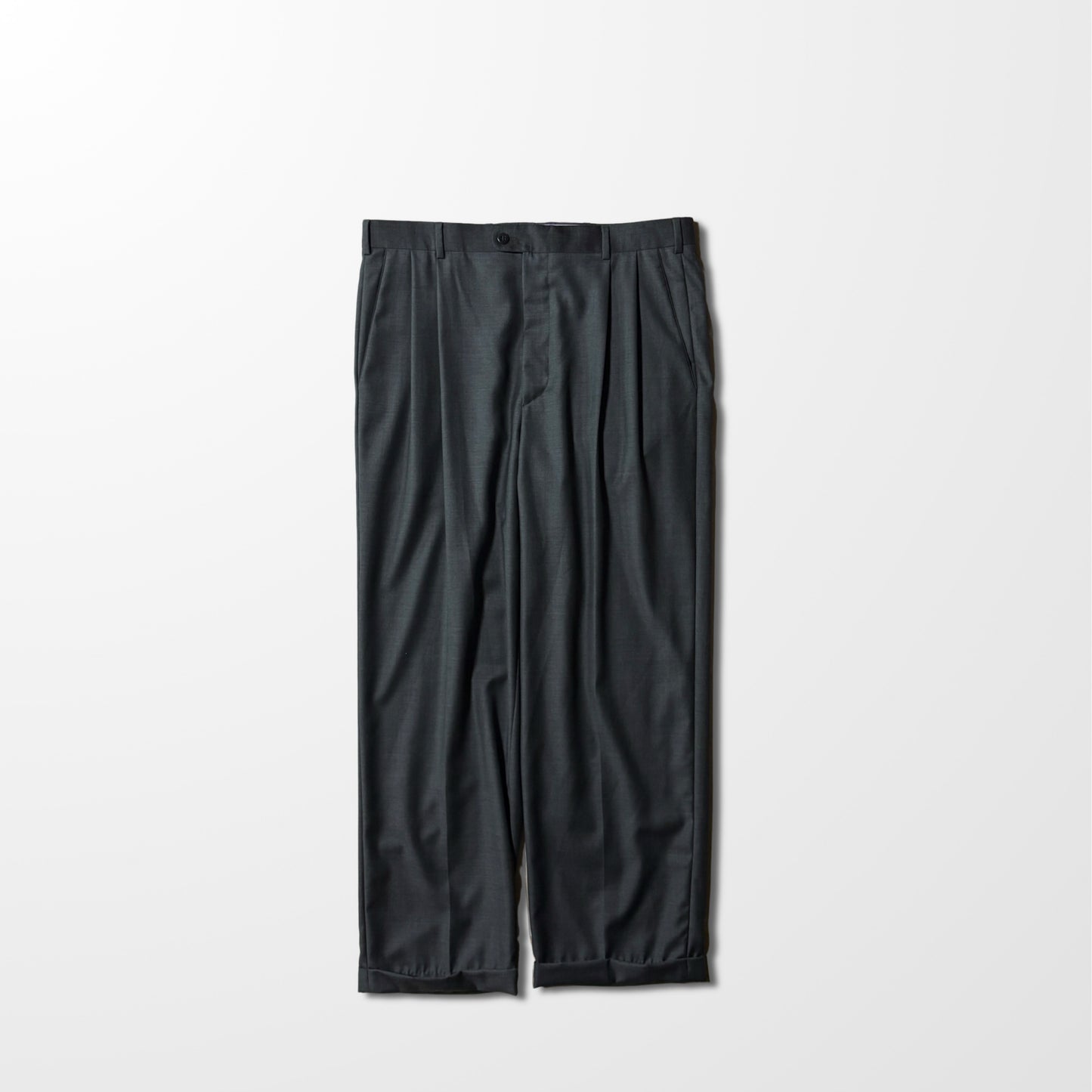 Zanella Wool Pleated Dress Pants – Charcoal – Size 34