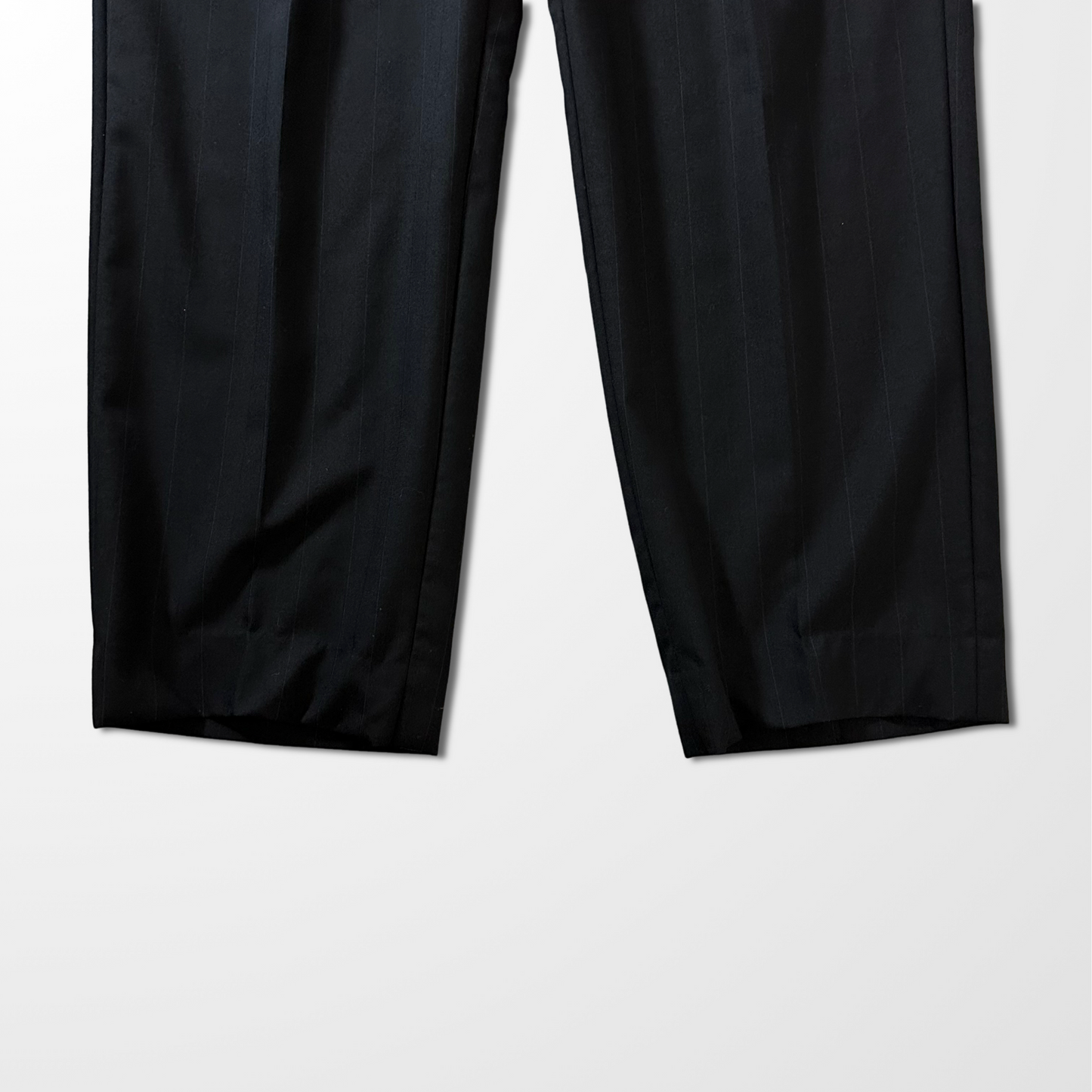 Christian Dior Black Pleated Wool Trousers – W38