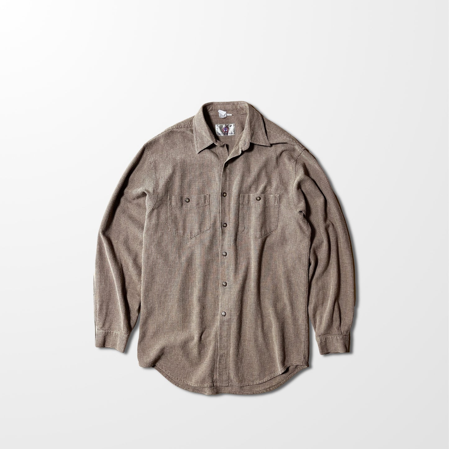 Flannel Mini Check Shirt – L Brown