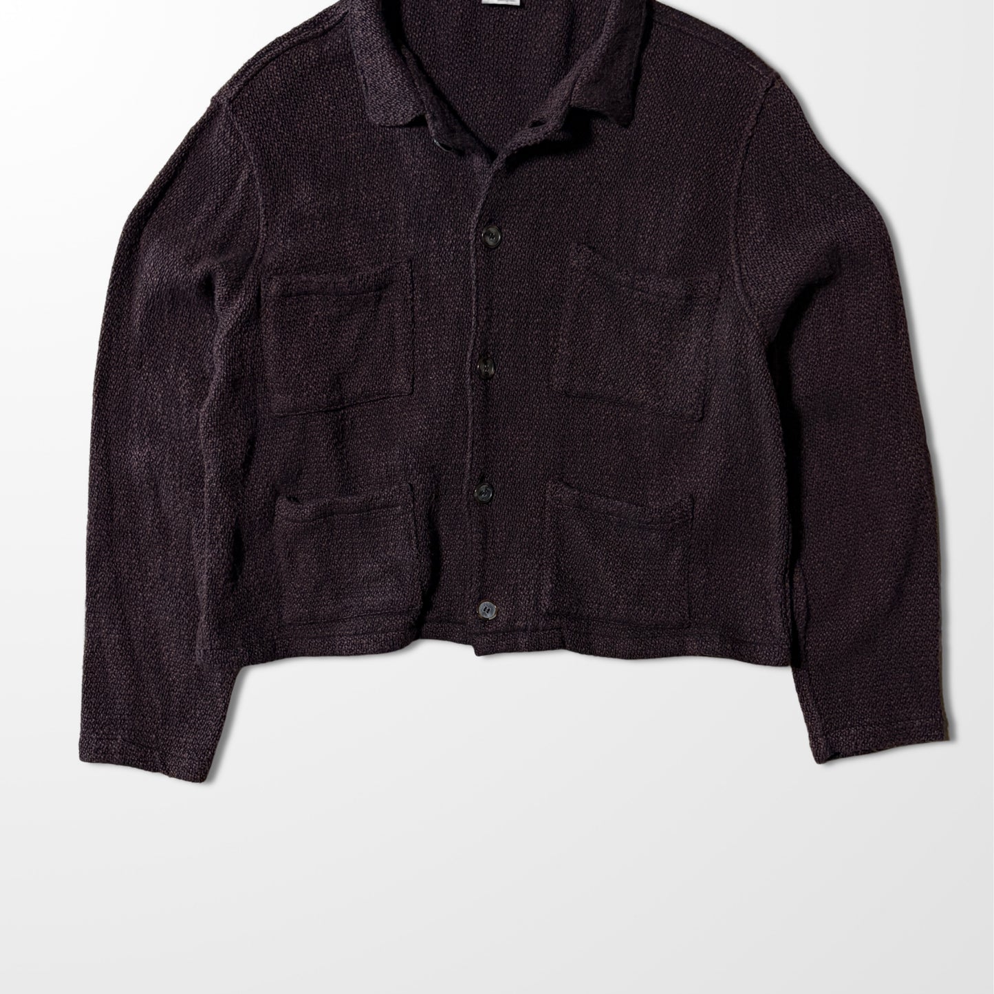 CP SHADES Woven Knit Shirt Jacket　- Cotton Rayon Blend - L - USA Made